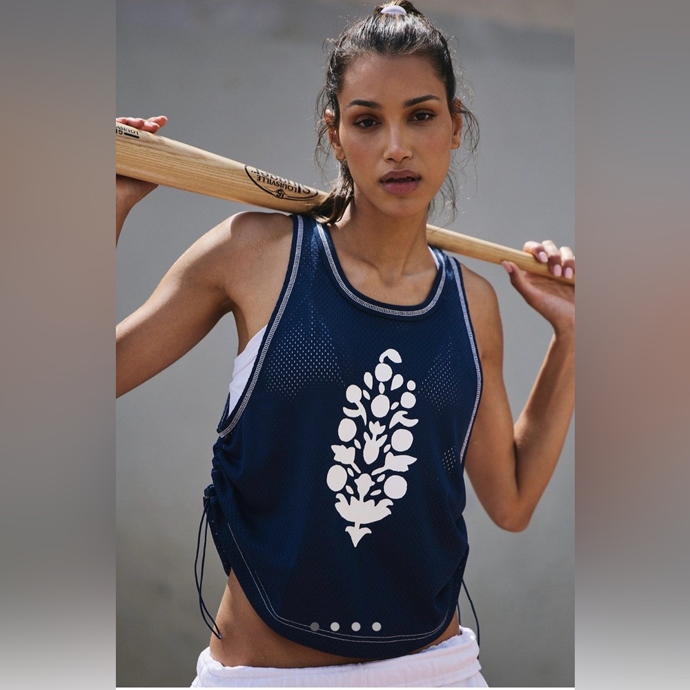 NWT Free People FP Movement In It To Win It Tank Navy